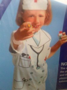 Kids Costumes to Hire - Nurse top + hat